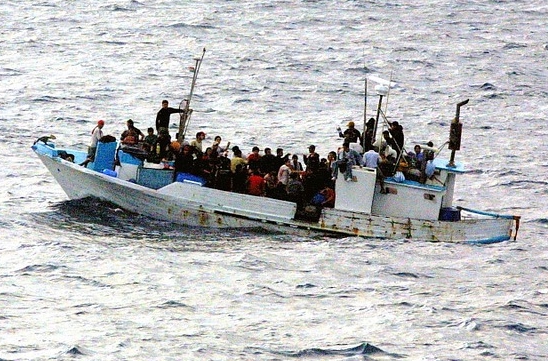 Flüchtlingsboot