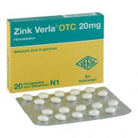 ZINK VERLA OTC 20 mg Filmtabletten 20 St kaufen und sparen