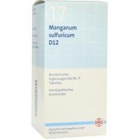 BIOCHEMIE DHU 17 Manganum sulfuricum D 12 Tabl. 420 St