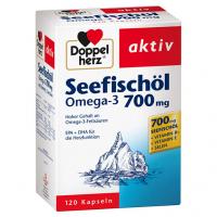 DOPPELHERZ Seefischöl Omega-3 700 mg Kapseln 120 St
