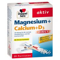 DOPPELHERZ Magnesium+Calcium+D3 DIRECT Pellets 20 St
