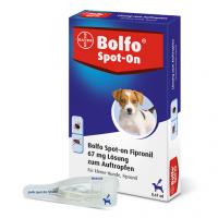 BOLFO Spot-On Fipronil 67 mg Lsg.f.kleine Hunde 3 St