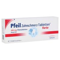 Pfeil Zahnschmerz-Tabletten forte 400mg Filmtabletten 20 Stück