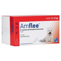 AMFLEE 67 mg Spot-on Lsg.f.kleine Hunde 2-10kg 6 Stück