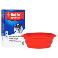 BOLFO Spot-On Fipronil 134 mg Lsg.f.mittelgr.Hunde + gratis Bolfo Spot on Reisefressnapf 3 Stück