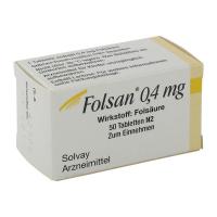 Folsan 0,4mg Tabletten 50 Stück über kaufen und sparen