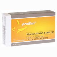 PROSAN Vitamin D3+K2 4.000 I.E. Kapseln 30 Stück