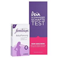 FEMIBION BabyPlanung 0 Tabletten + gratis Merck Schwangerschaftstest 28 Stück