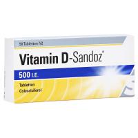 VITAMIN D SANDOZ 500 I.E. Tabletten 50 Stück