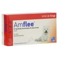 AMFLEE 67 mg Spot-on Lsg.f.kleine Hunde 2-10kg 3 Stück
