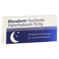Moradorm Nachtruhe Diphenhydramin 50mg Tabletten 20 Stück