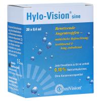 HYLO-VISION sine Einzeldosispipetten 20x0.4 Milliliter