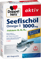 DOPPELHERZ Seefischöl Omega-3 1.000 mg+Fols.Kaps. 60 St