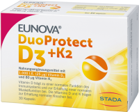 EUNOVA DuoProtect D3+K2 1000 I.E./80 µg Kapseln 30 St