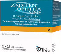 ZADITEN ophtha sine Augentr.Einzeldosispipetten 20 St