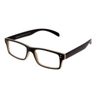 STRIKE EYEWEAR Lesebrille matt schwarz - hellgelb
