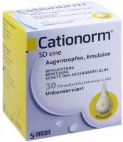 Cationorm SD Sine Einzeldosispipetten 30 x 0.4 ml Einzeldosispipetten