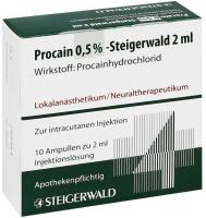 Procain 0,5% Steigerwald 10 X 2ml Ampullen