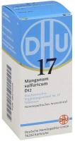 Biochemie DHU 17 Manganum Sulfuricum D12 80 Tabletten